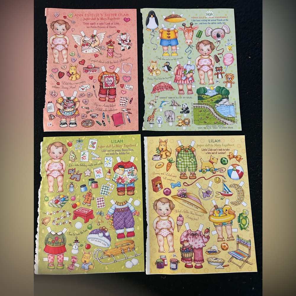 Mary Engelbreit Ann Estelle Paper Doll Set - Multicolor